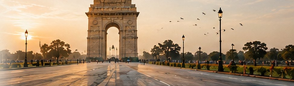 Portal da Índia em Delhi ao amanhecer